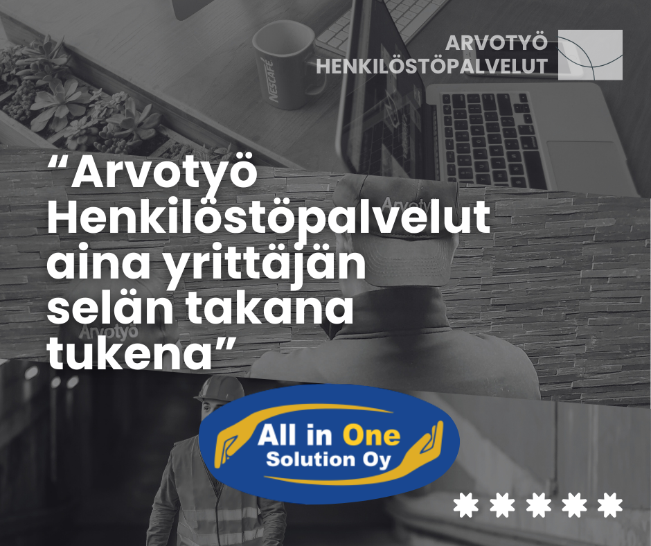 Arvotyö Henkilöstöpalvelut All in one solutionin tukena